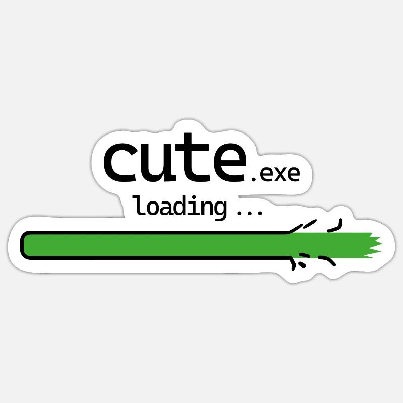 cute.exe loading Sticker Größe S (10 x 10 cm)