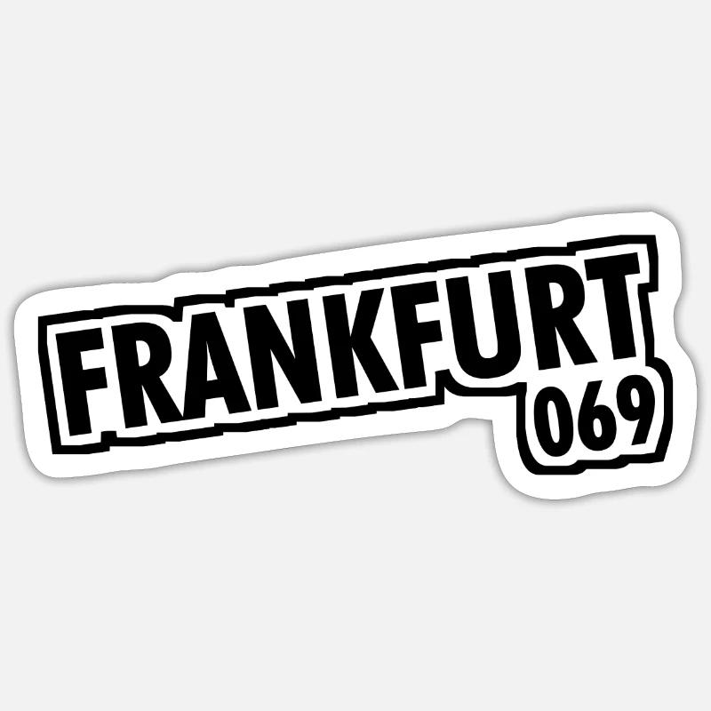 Frankfurt am Main - 069 - Phone Code Sticker size S (10 x 10 cm)
