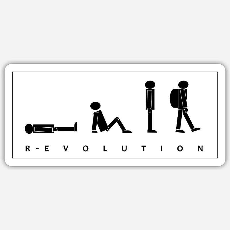TRAVEL R-EVOLUTION Sticker Größe S (10 x 10 cm)