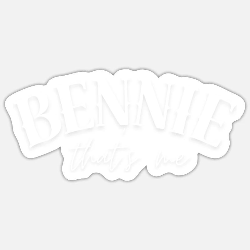 Bennie Benjamin Ben Benni Name Sticker Größe S (10 x 10 cm)