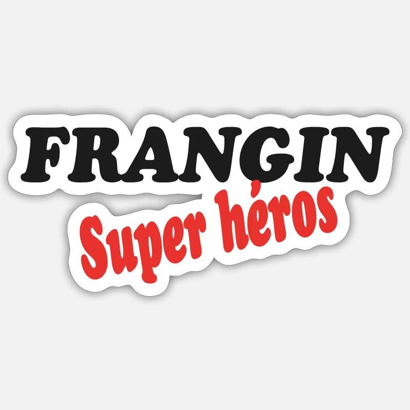 BROTHER Superheld - Sticker Größe S (10 x 10 cm) - Mattweiß