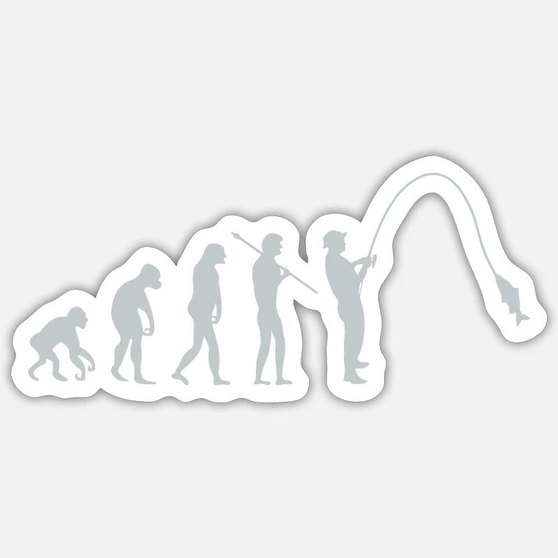 fishing evolution Sticker Größe S (10 x 10 cm)
