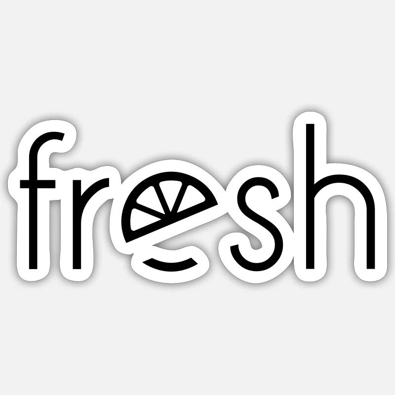 Fresh - Sticker size S (10 x 10 cm) - white matte