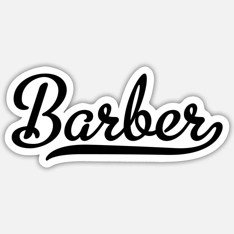 Barber Sticker size S (10 x 10 cm)