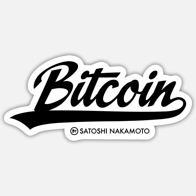 Bitcoin par Satoshi Nakamoto Sticker taille S (10 x 10 cm)