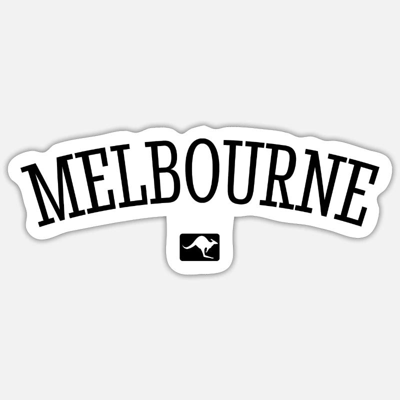 Melbourne Australia Down Under Kangaroo Koala Sticker size S (10 x 10 cm)