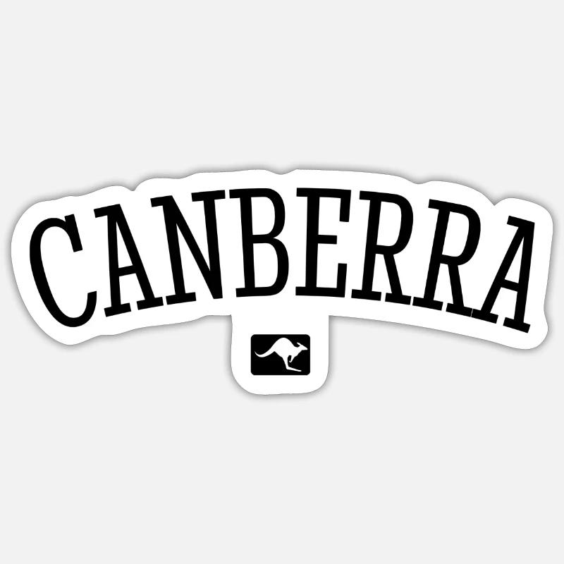 Canberra Australia Down Under Kangaroo Koala Sticker size S (10 x 10 cm)