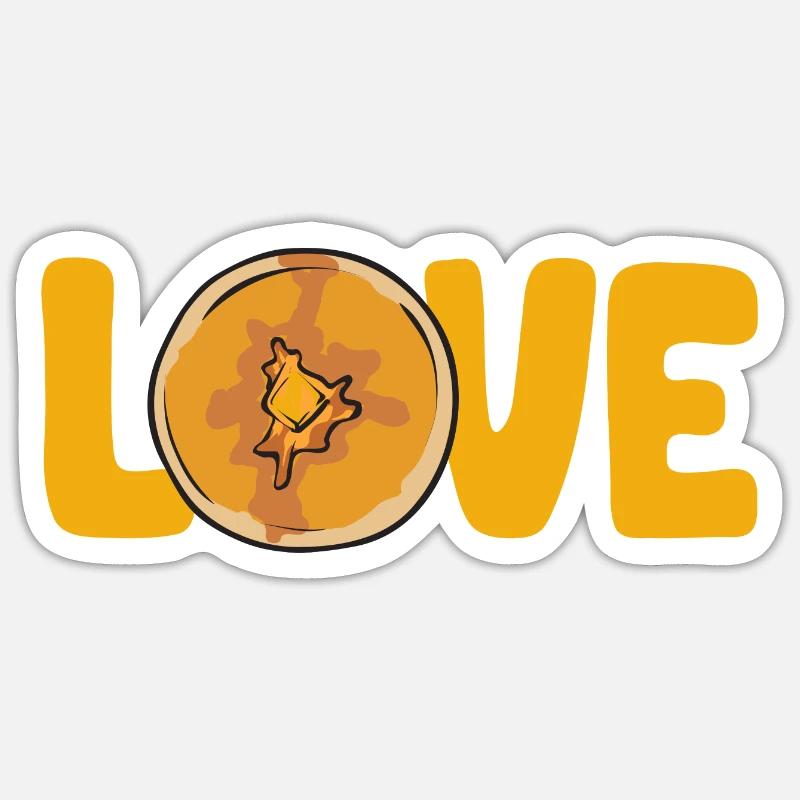 Pancake Breakfast Pancakes Sticker size S (10 x 10 cm)