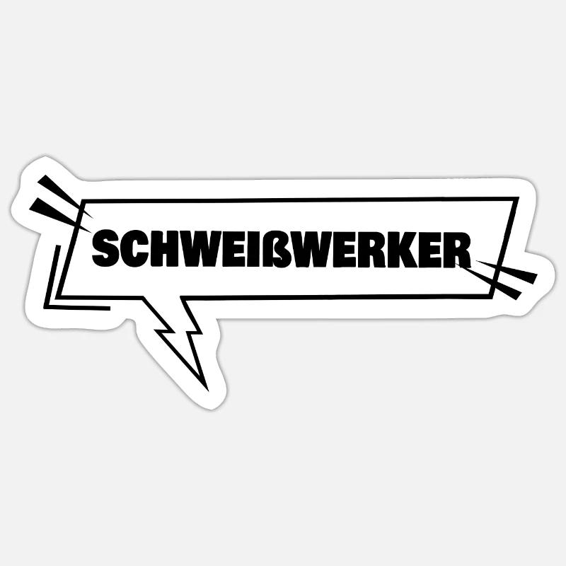 Gift for Welders - Sticker size S (10 x 10 cm) - white matte