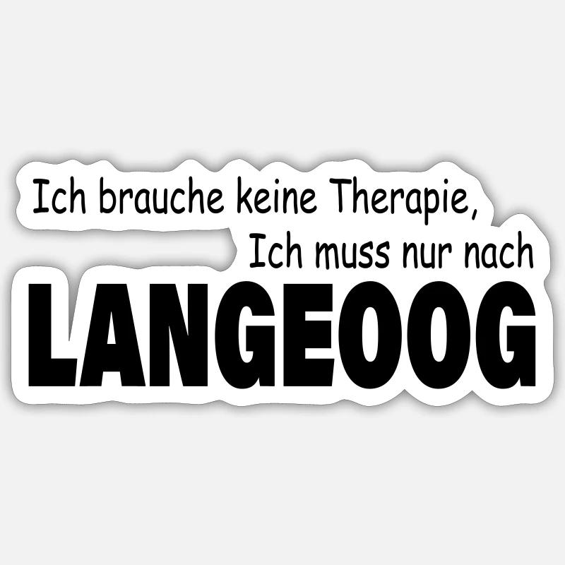 Therapy LANGEOOG Sticker size S (10 x 10 cm)