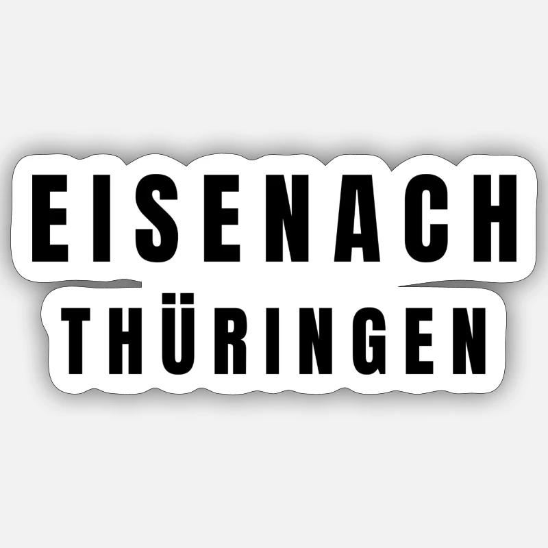 Eisenach, Thuringia - Sticker size S (10 x 10 cm) - white matte