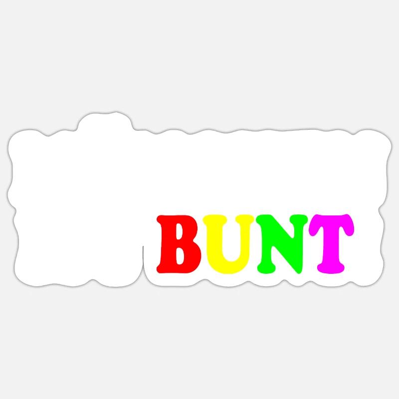 München ist bunt - Sticker Größe S (10 x 10 cm) - Mattweiß