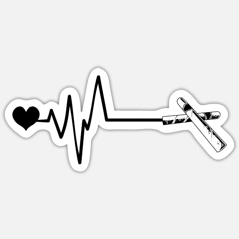 Cigar Pulse Love Sticker size S (10 x 10 cm)