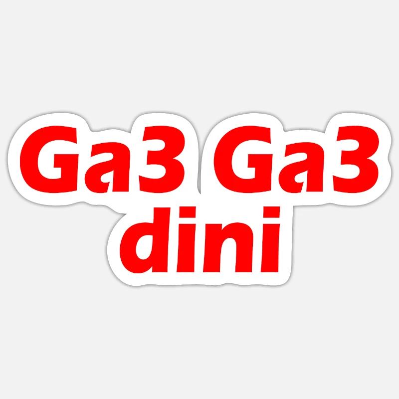 Ga3 ga3 dini Sticker Größe S (10 x 10 cm)