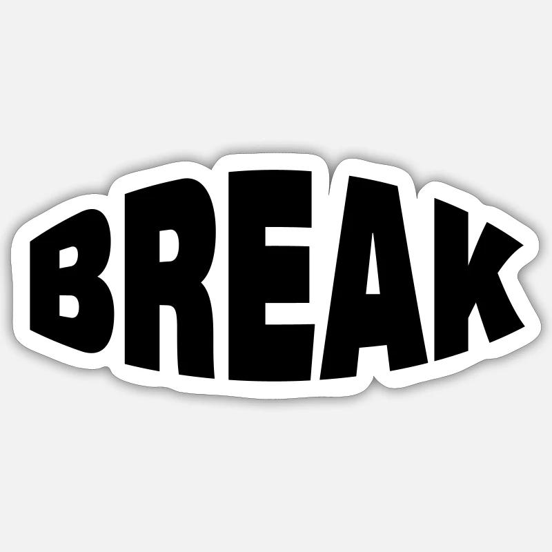 CASSER - Sticker taille S (10 x 10 cm) - blanc mat