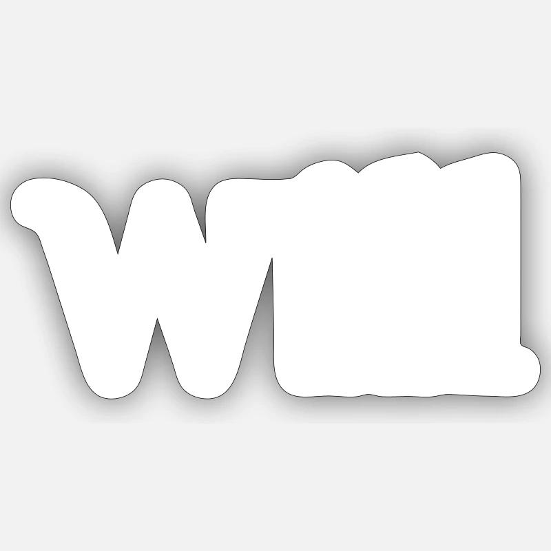 Volonté - Sticker taille S (10 x 10 cm) - blanc mat