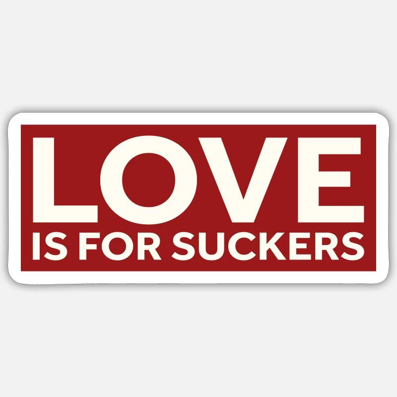 L’AMOUR, C’EST POUR LES VENTOUSES Sticker taille S (10 x 10 cm)