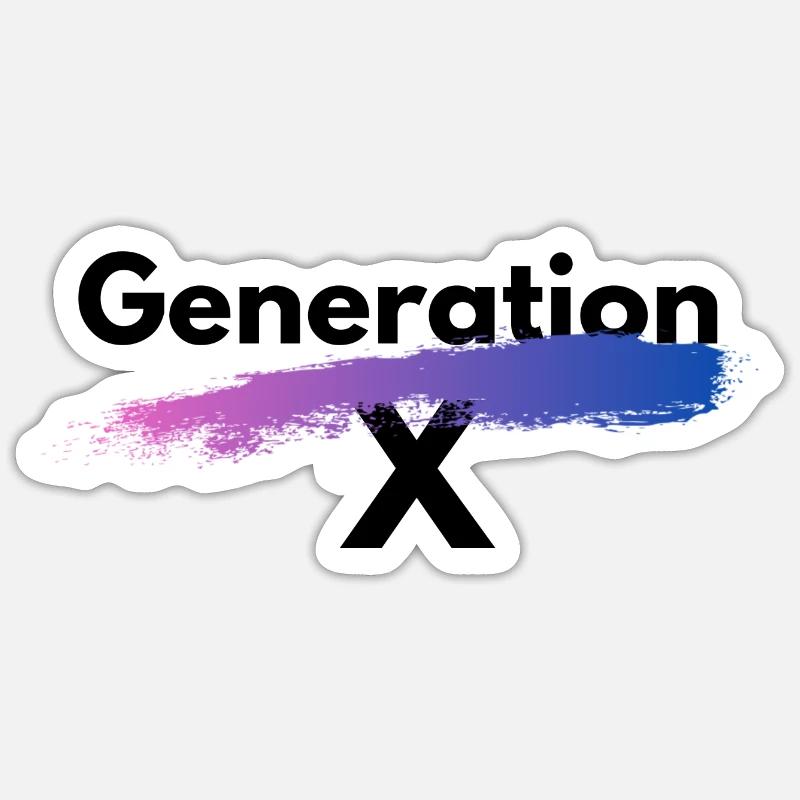 Generation X Sticker Größe S (10 x 10 cm)
