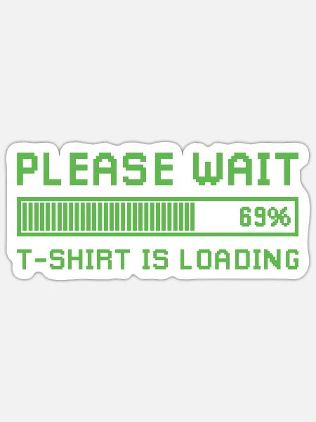 Bitte warten, das Design lädt. - Sticker Größe S (10 x 10 cm) - Mattweiß