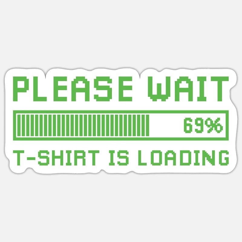 Bitte warten, das Design lädt. - Sticker Größe S (10 x 10 cm) - Mattweiß