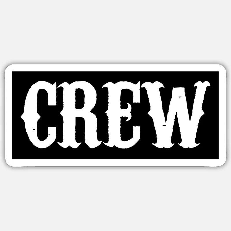Équipage 01 - Sticker taille S (10 x 10 cm) - blanc mat