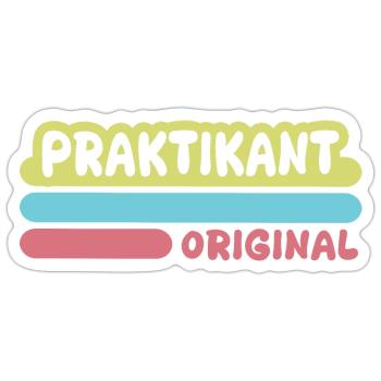 Intern as first name - Sticker size S (10 x 10 cm) - white matte - Front