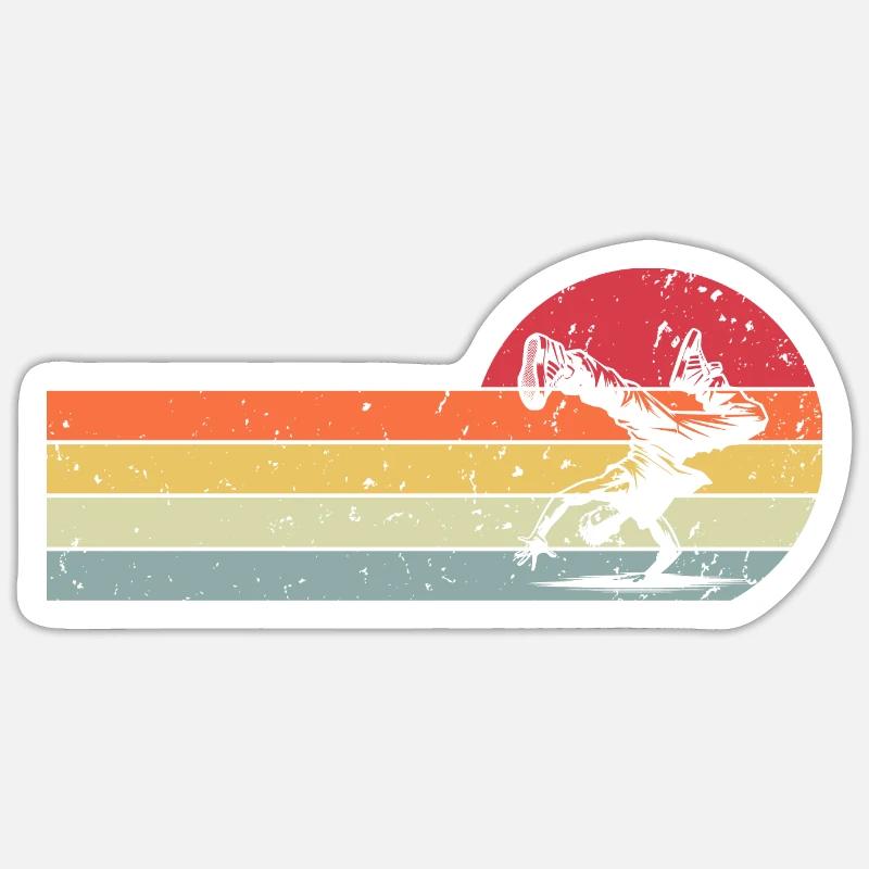 Breakdancing - Sticker size S (10 x 10 cm) - white matte