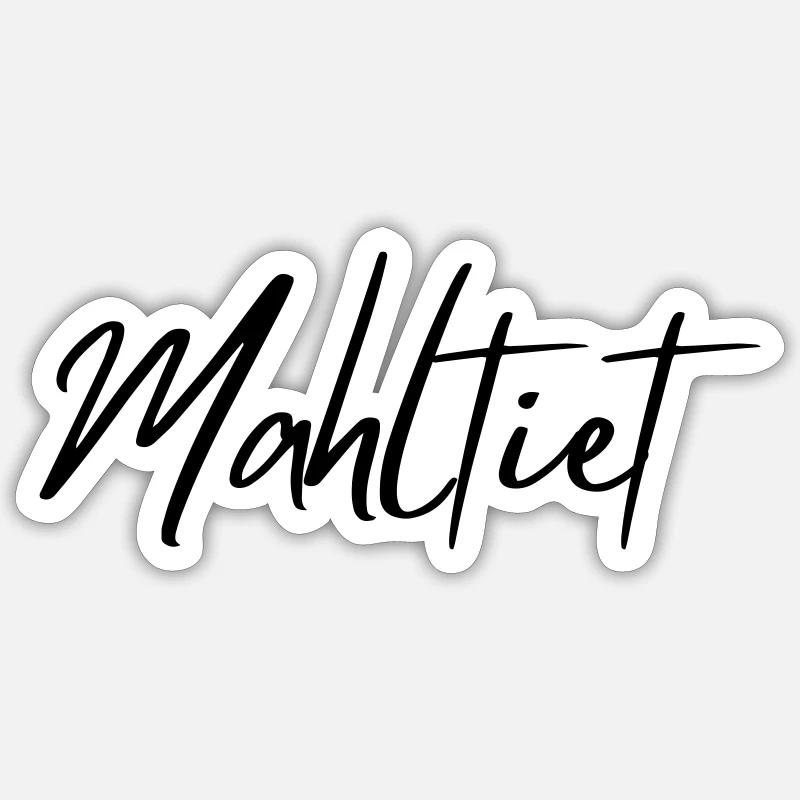 Mahltiet - Sticker Größe S (10 x 10 cm) - Mattweiß