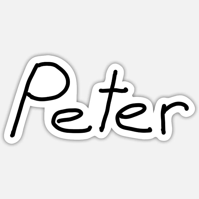 Peter Sticker Größe S (10 x 10 cm)