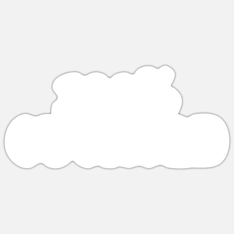 Cocu - Sticker taille S (10 x 10 cm) - blanc mat