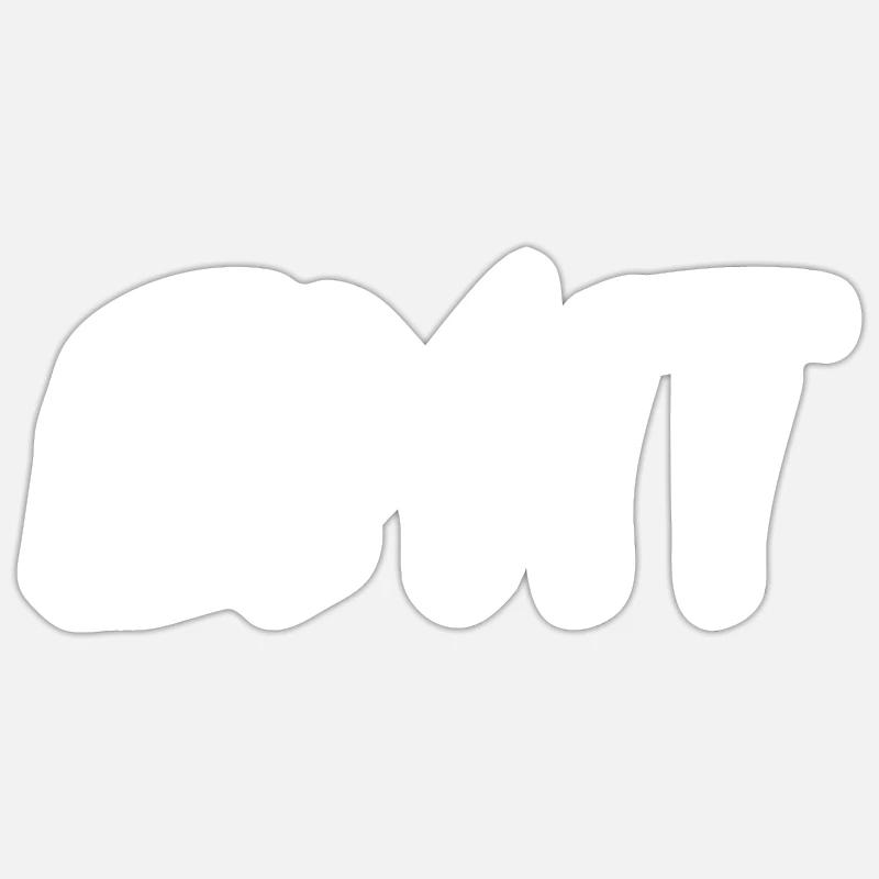 Exit - Sticker taille S (10 x 10 cm) - blanc mat