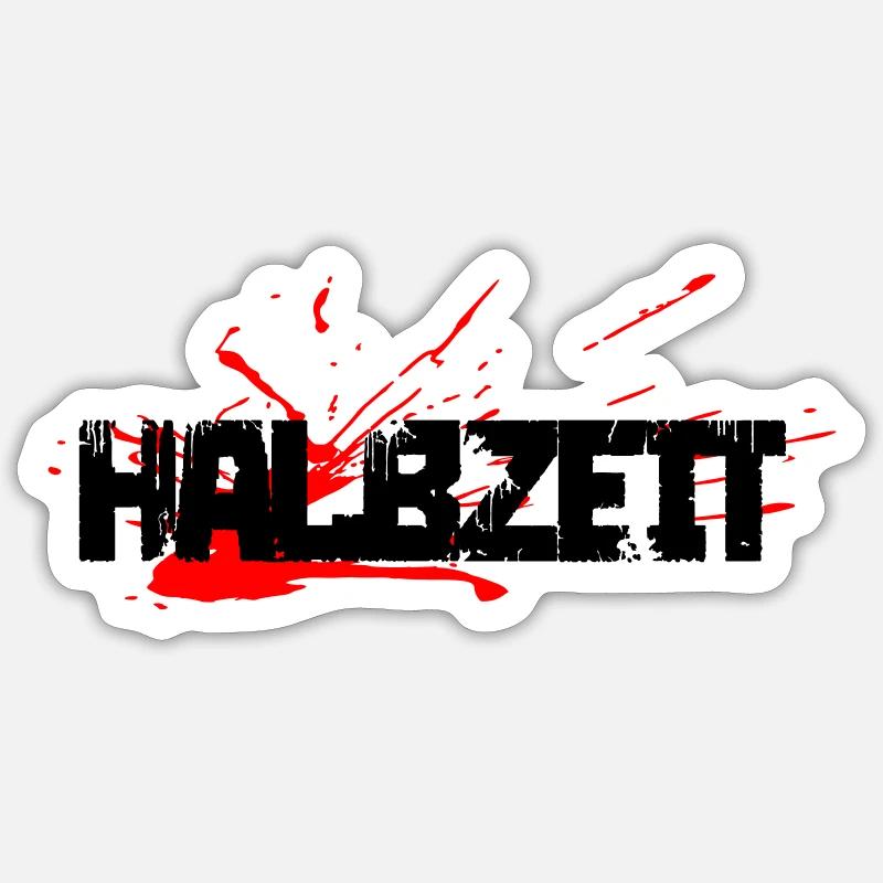 Mi-temps - Sticker taille S (10 x 10 cm) - blanc mat