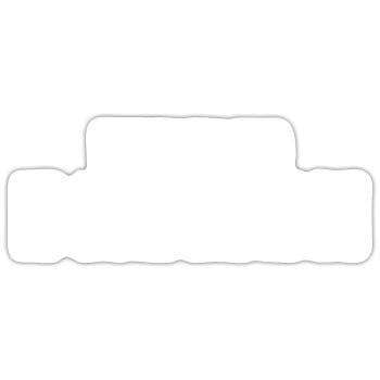 Allemagne Brême - Vintage Text Design - Sticker taille S (10 x 10 cm) - blanc mat - Devant