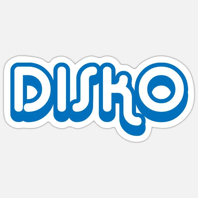 DISKO Nicki Sticker Größe S (10 x 10 cm)
