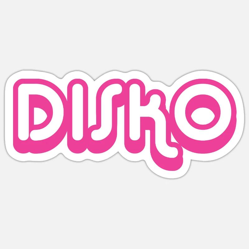 DISCO Nicki - Sticker size S (10 x 10 cm) - white matte
