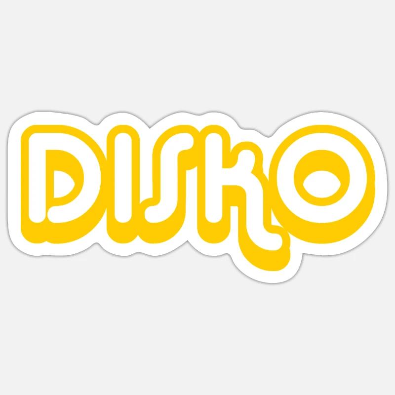 DISKO Nicki Sticker Größe S (10 x 10 cm)