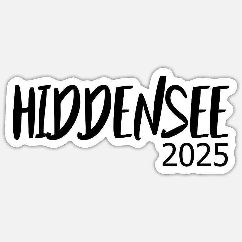 Hiddensee 2025 - Sticker Größe S (10 x 10 cm) - Mattweiß