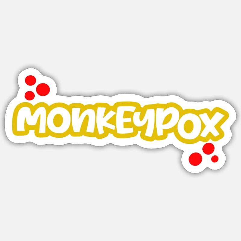 monkeypox RED CURRY Sticker size S (10 x 10 cm)