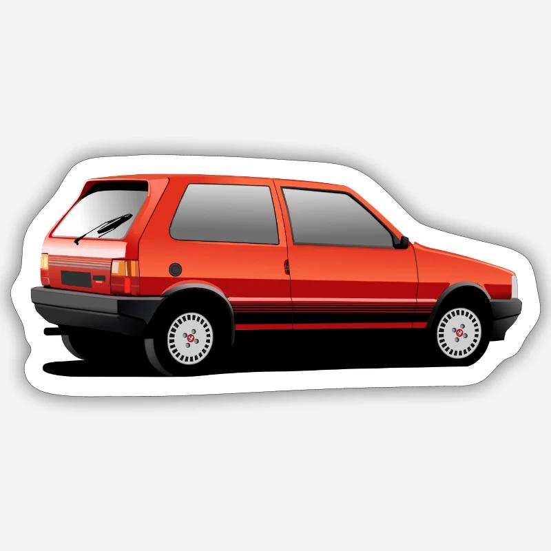 UNO TURBO - Sticker Größe S (10 x 10 cm) - Mattweiß