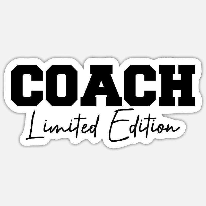 Coach - limited edition - Sticker taille S (10 x 10 cm) - blanc mat