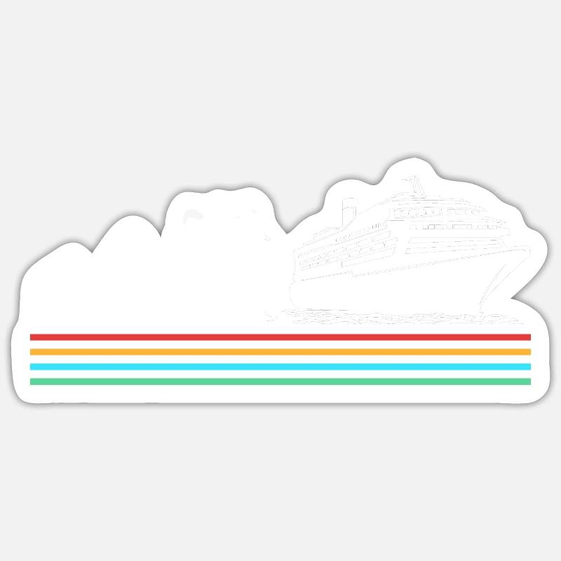 Croisière Bateau de croisière Evolution Sticker taille S (10 x 10 cm)