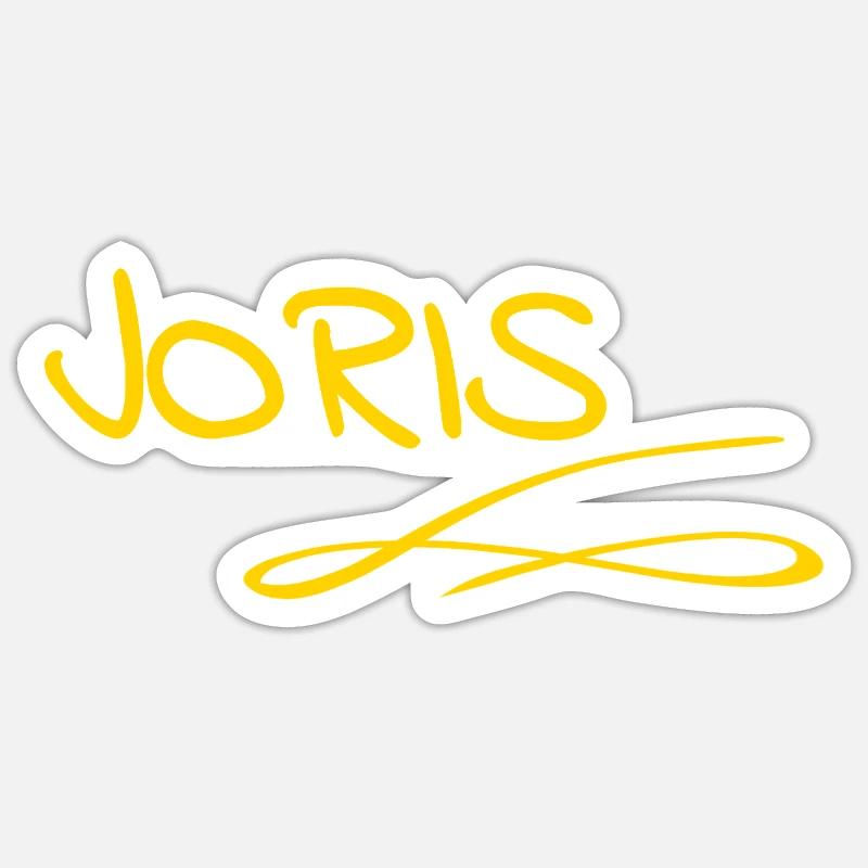Cadeau pour Joris - Sticker taille S (10 x 10 cm) - blanc mat