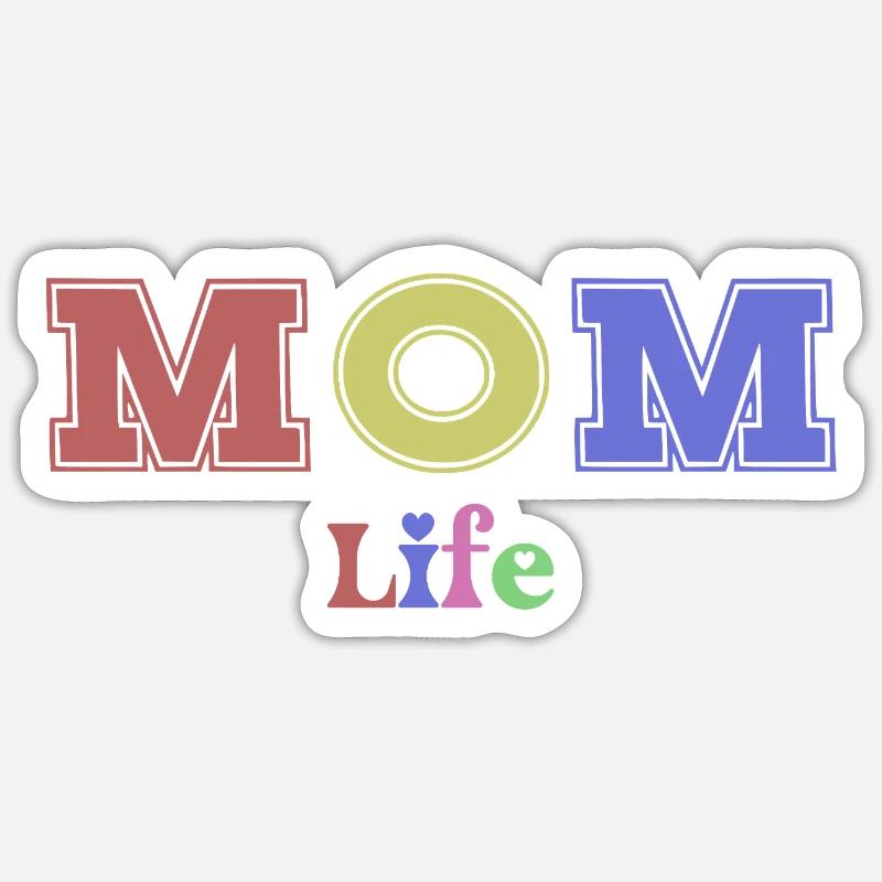 Das Leben der Mutter Sticker Größe S (10 x 10 cm)