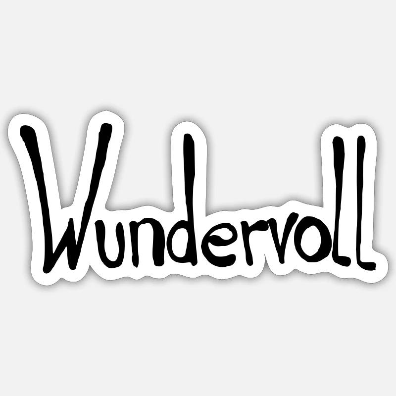 merveilleux, spécial, - Sticker taille S (10 x 10 cm) - blanc mat