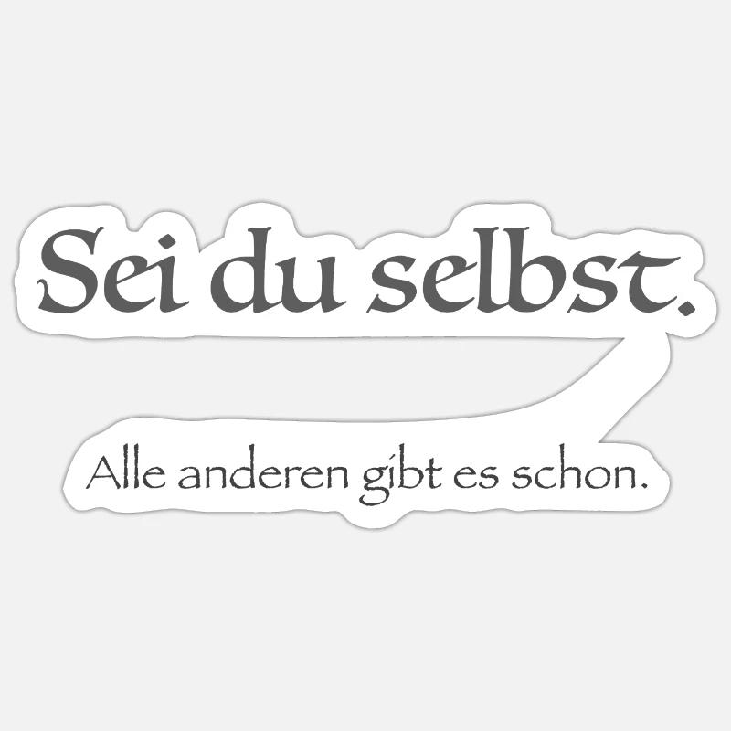 sei du selbst Sticker Größe S (10 x 10 cm)
