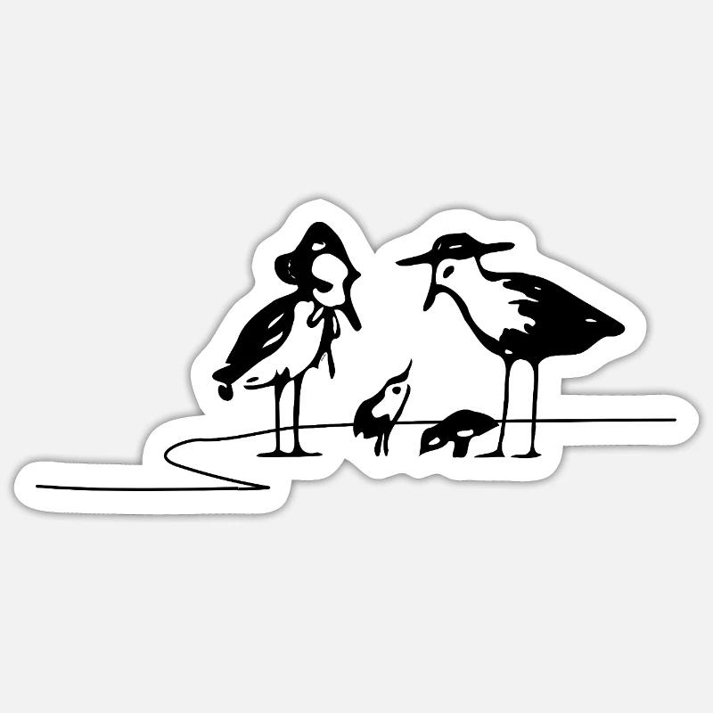 Seagulls Sticker size S (10 x 10 cm)