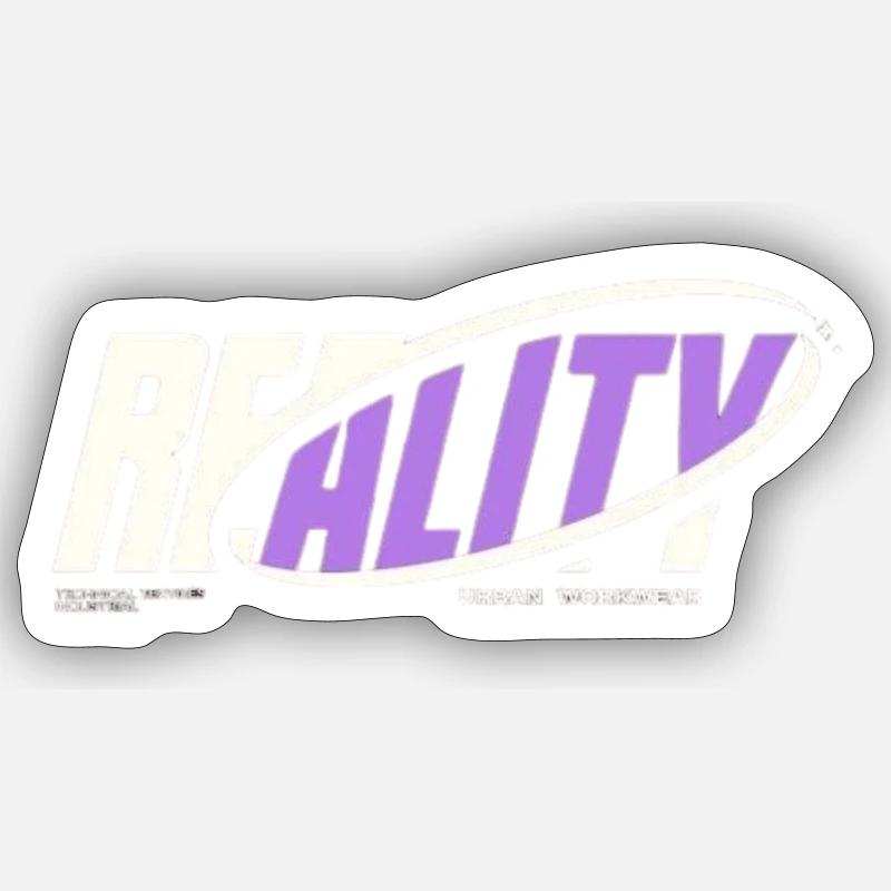 Realety - Sticker Größe S (10 x 10 cm) - Mattweiß