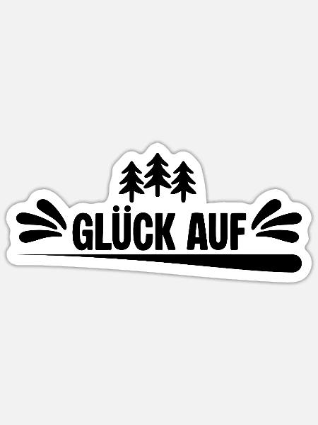 Erzgebirge Gruss 1 - Sticker Größe S (10 x 10 cm) - Mattweiß
