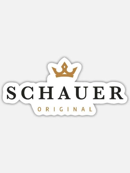Schauer Original Familienlogo - Sticker Größe S (10 x 10 cm) - Mattweiß