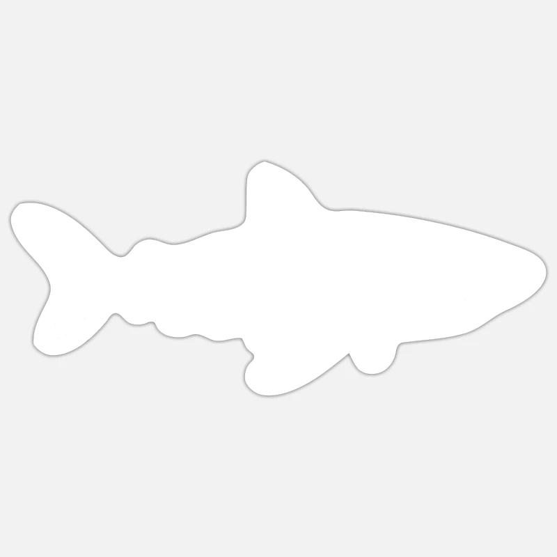 Shark - Sticker size S (10 x 10 cm) - white matte